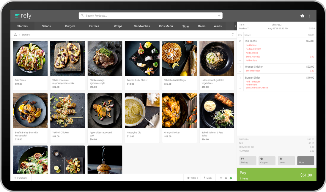Retail business owner using POS system